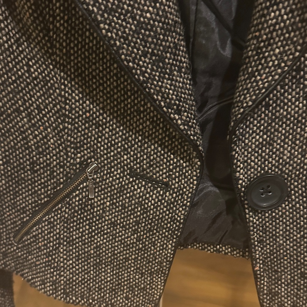 CAbi Black and Brown Tweed Blazer - Picture 4 of 5